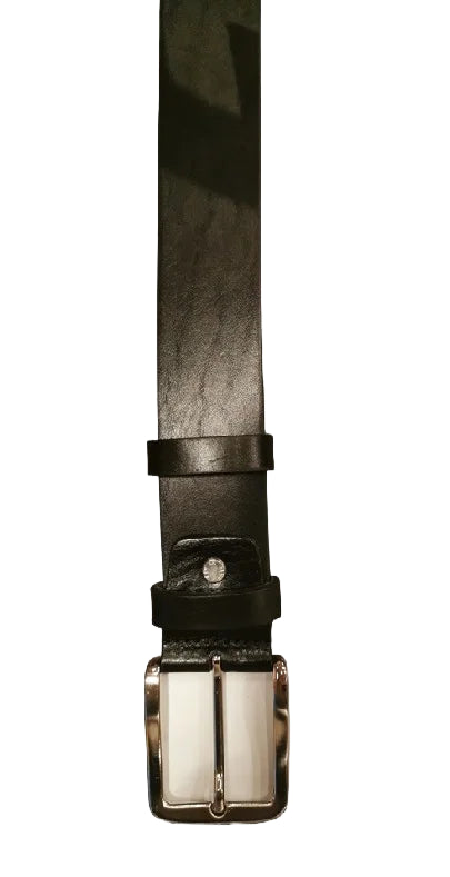 Cintura in Cuoio Pelletteria Allegrini Filippo 001/40 nero