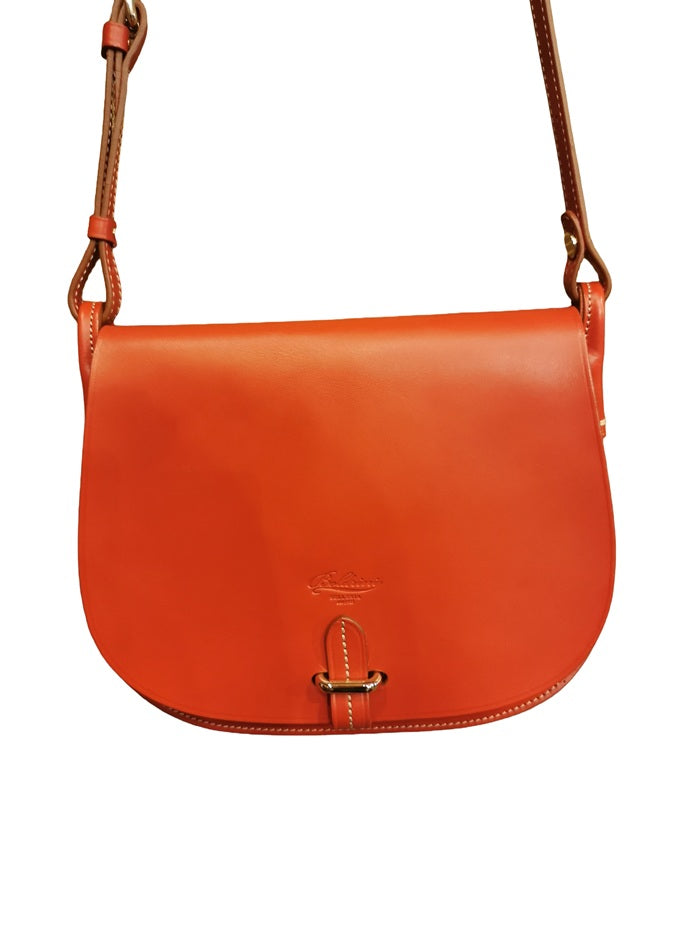 Borsa/tracolla in pelle c/patta Boldrini 06691 Rosso