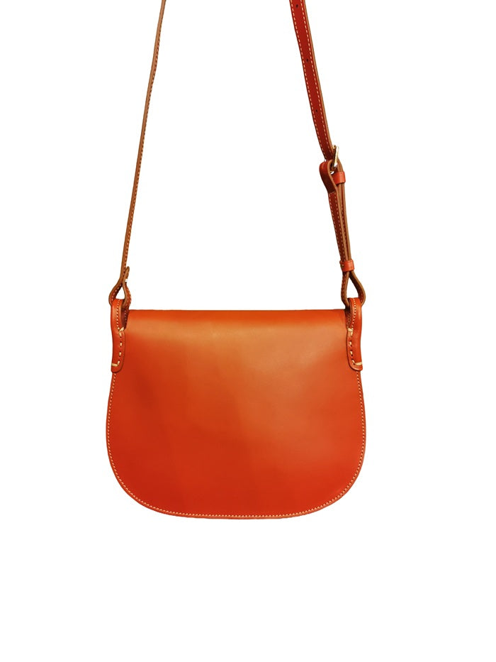 Borsa/tracolla in pelle c/patta Boldrini 06691 Rosso