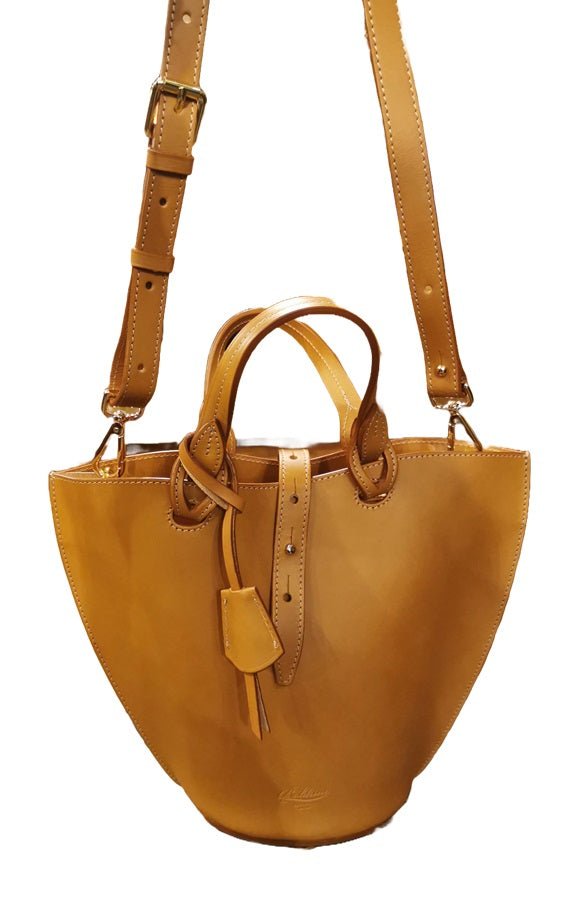 Borsa in pelle con doppio manici Boldrini 07508 Naturale