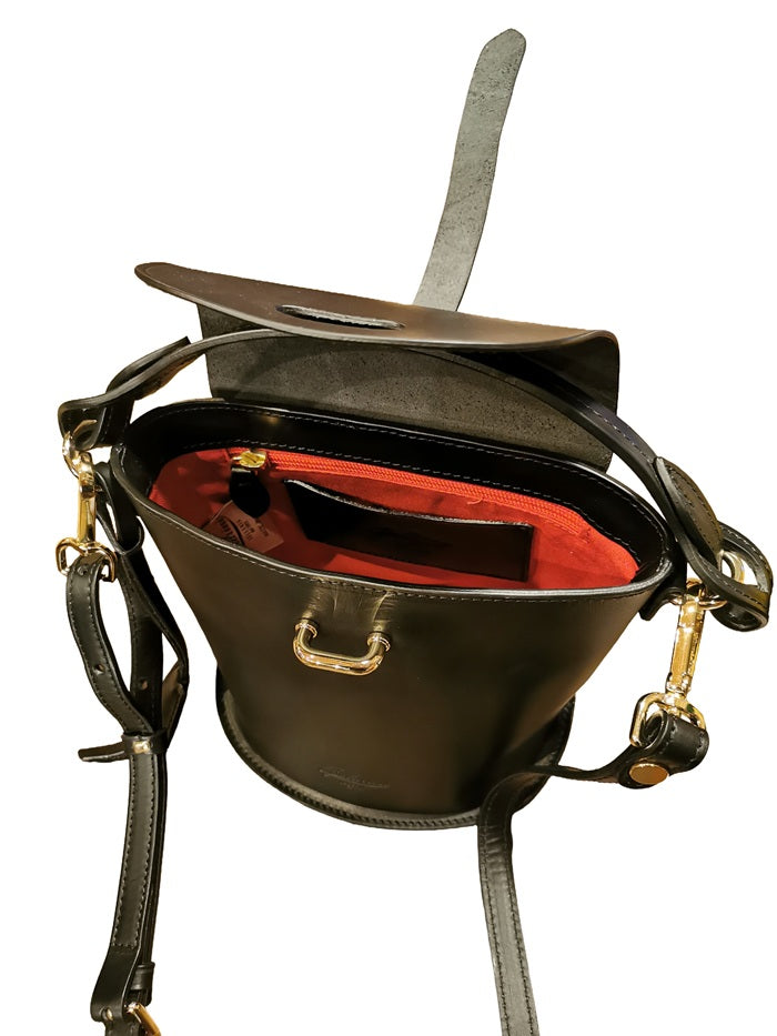 Boldrini 07582 Black Small Leather Bag