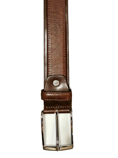 Cintura in pelle Pelletteria Allegrini Filippo 089/35 testa di moro