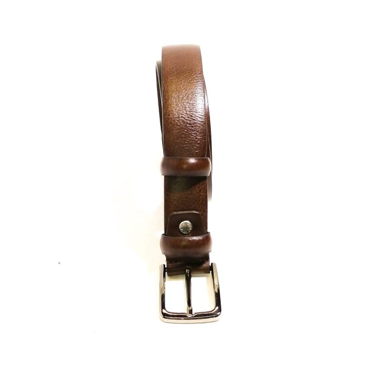 Cintura in pelle Pelletteria Allegrini Filippo 1157/30 testa di moro