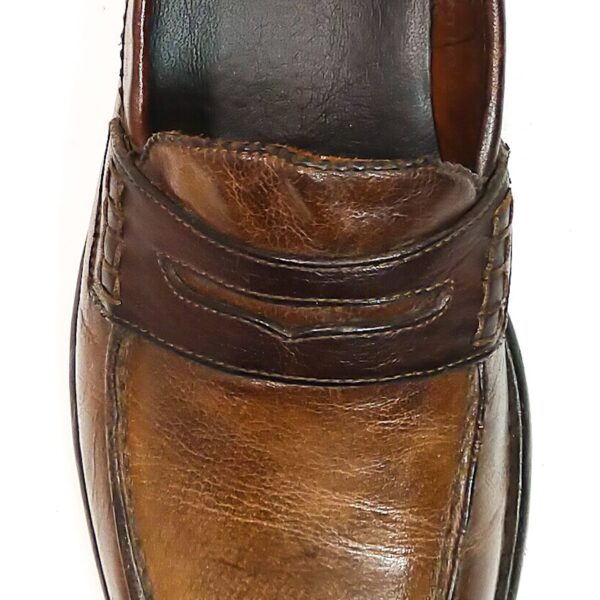 Mocassino d uomo in pelle Pelletteria Allegrini 1253 Marrone