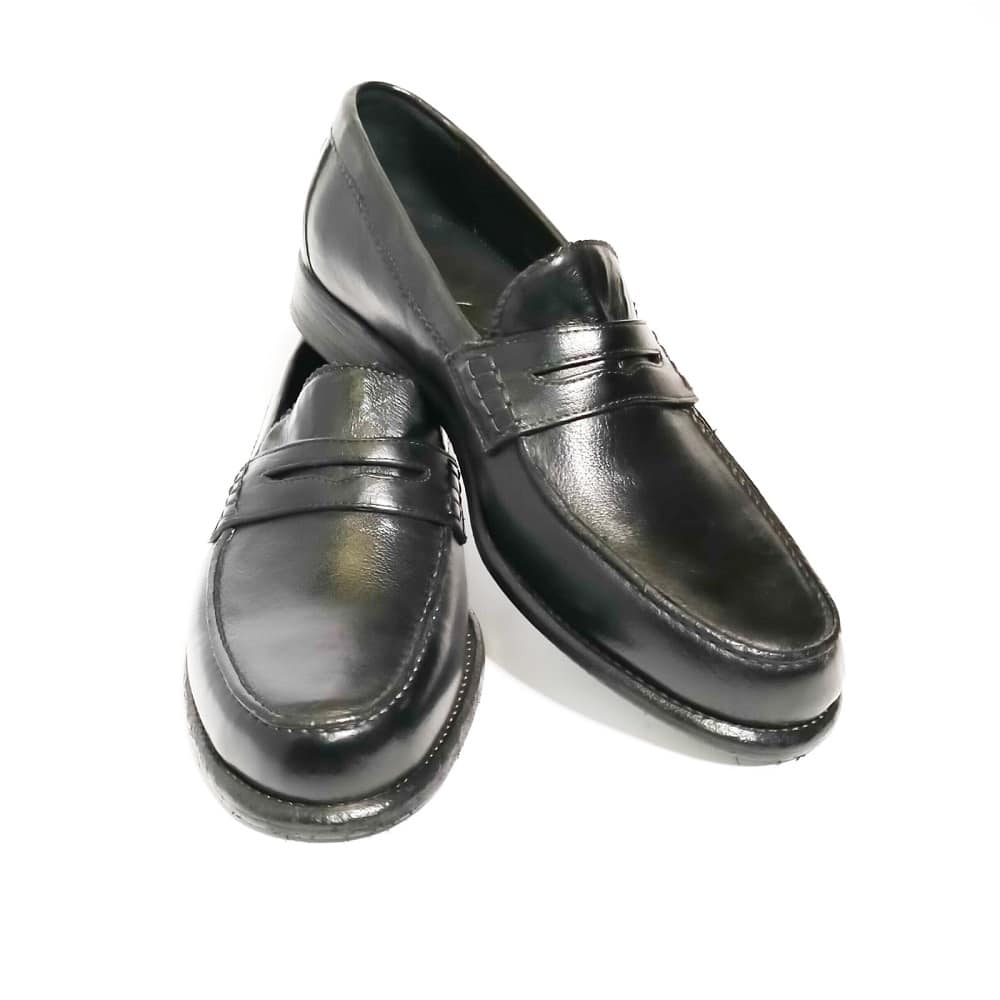 Mocassino d uomo in pelle Pelletteria Allegrini 1253 Nero