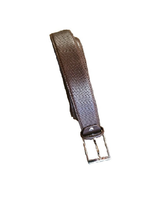 Cintura in pelle Pelletteria Allegrini Filippo 1309 testa di moro