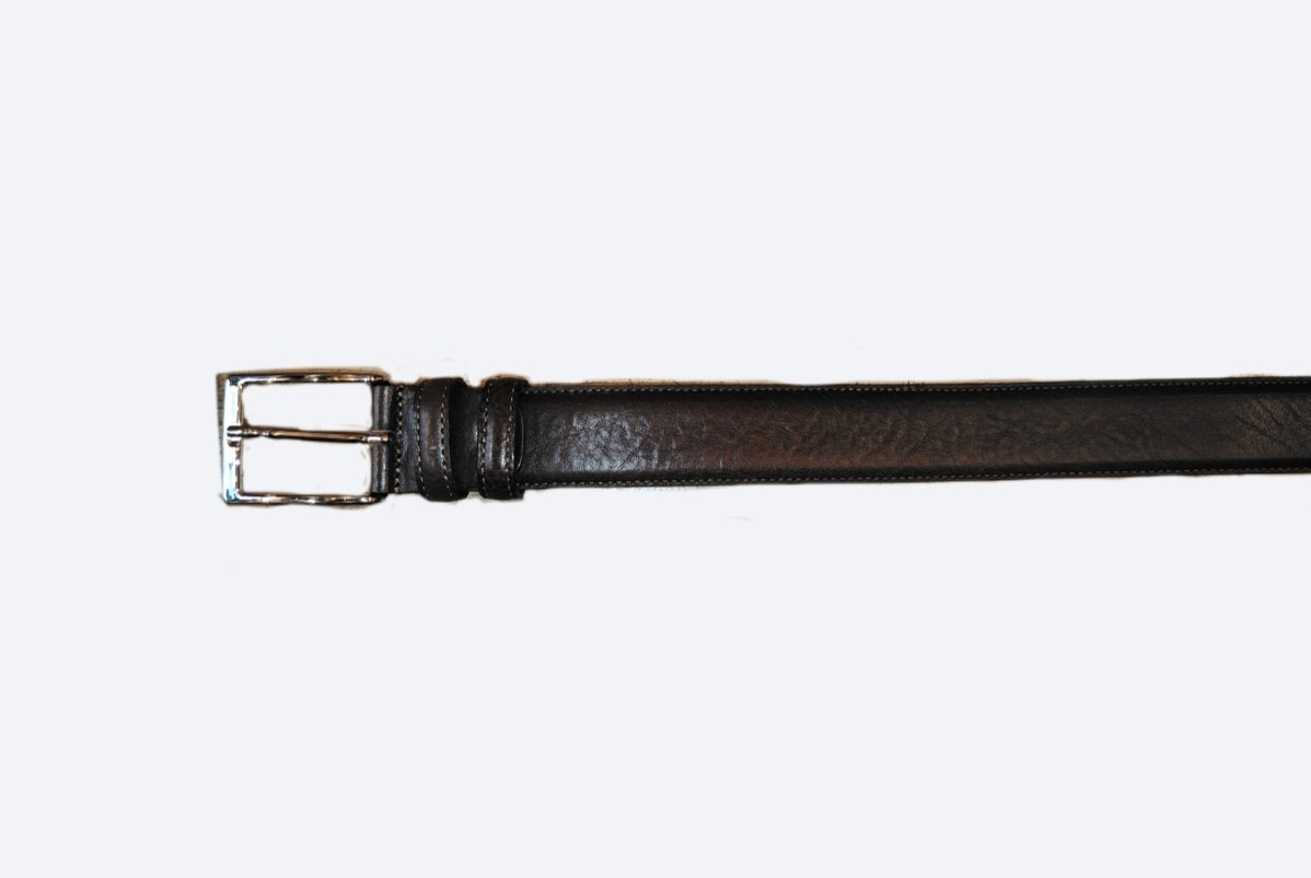 Cintura in pelle Pelletteria Allegrini Filippo 144/35 testa di moro