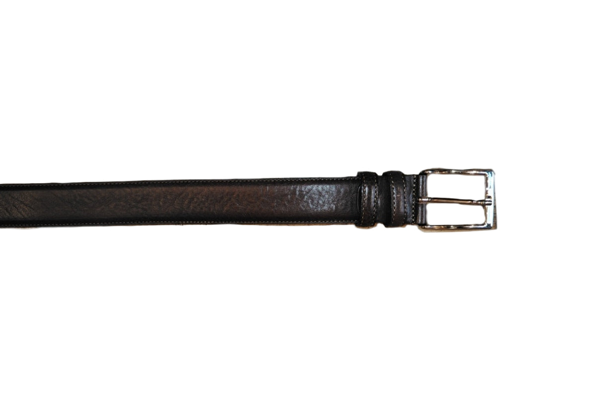 Cintura in pelle Pelletteria Allegrini Filippo 144/35 testa di moro