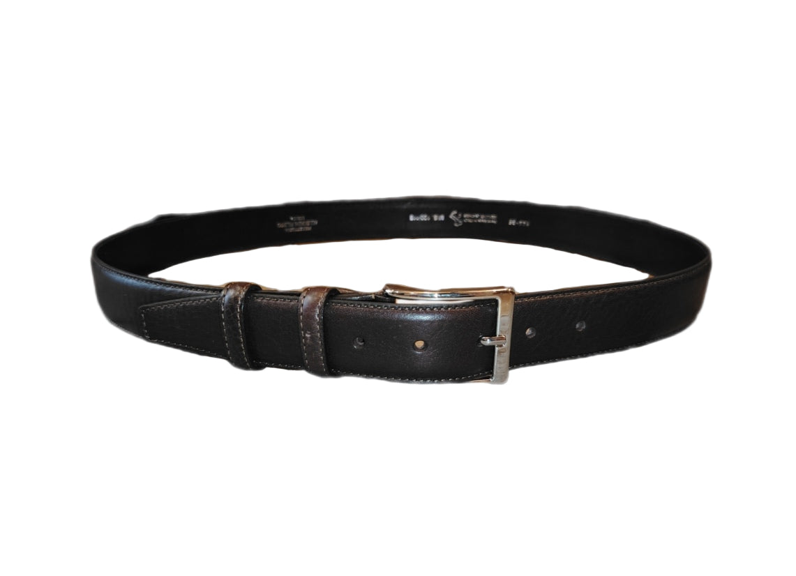 Pelletteria Allegrini Filippo 144/35 dark brown leather belt