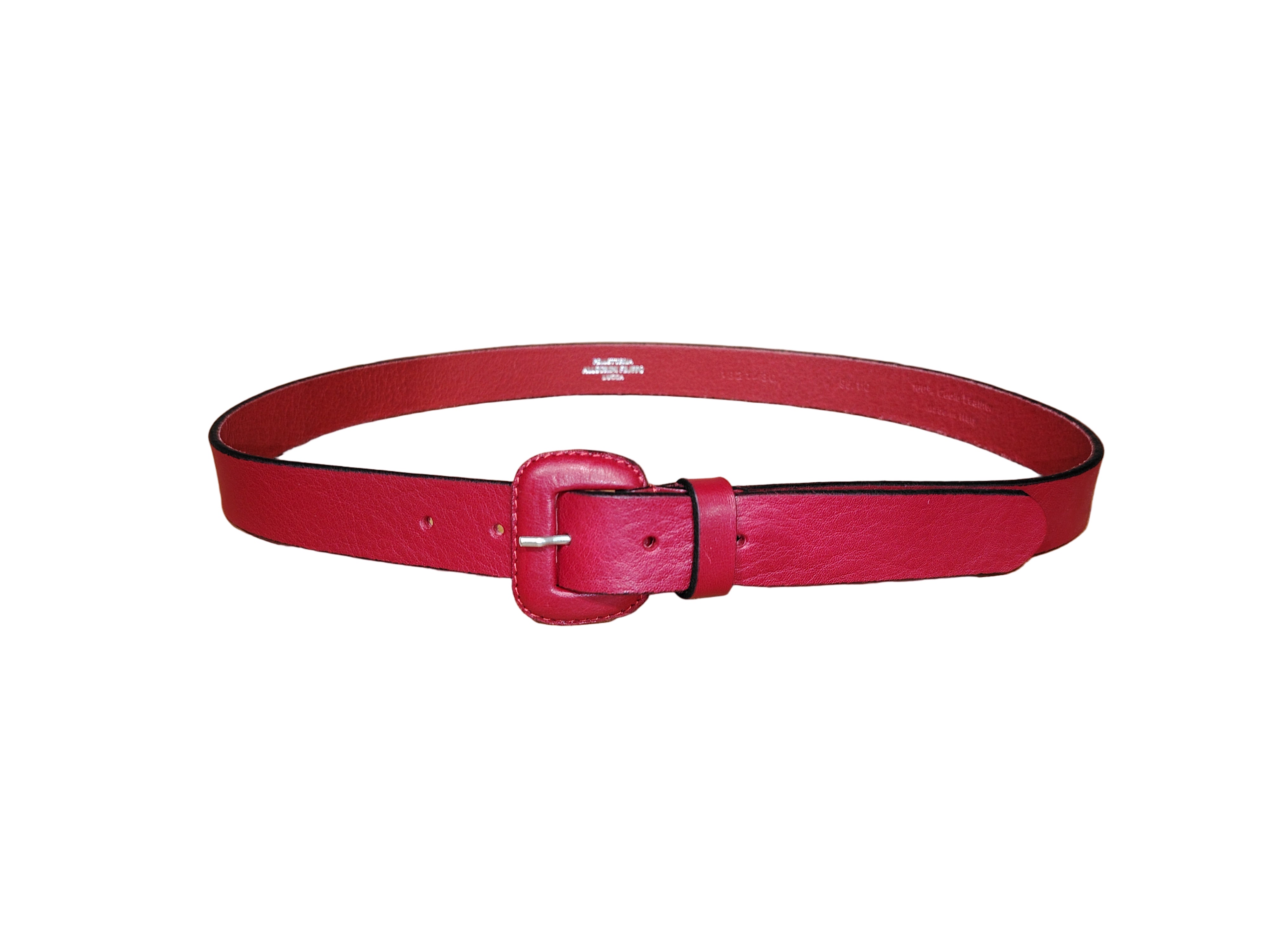 Cintura in pelle donna Pelletteria Allegrini Filippo 1821/30 rosso