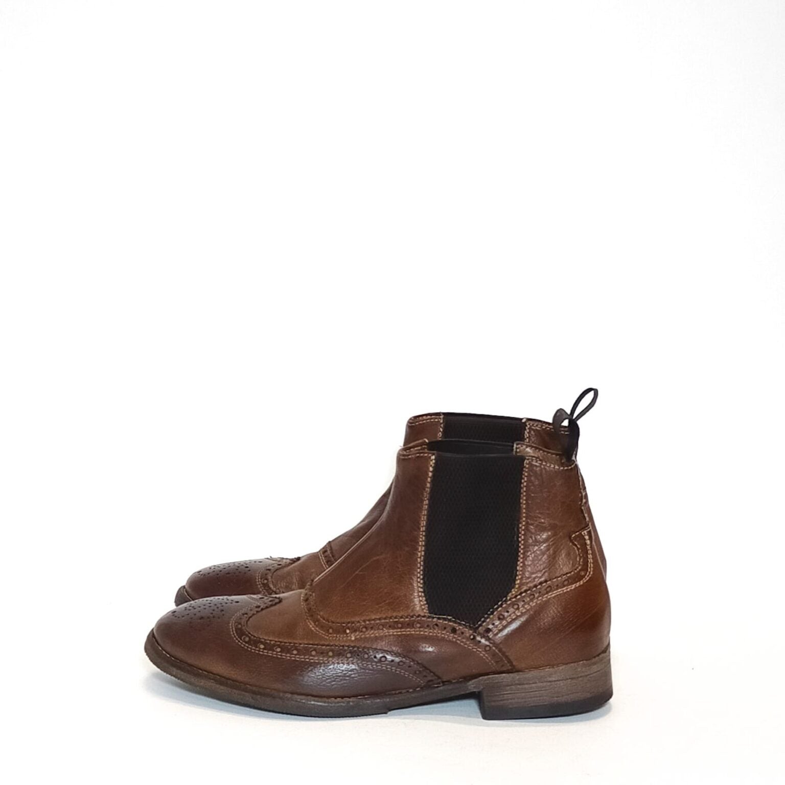 Stivaletto in pelle uomo Pelletteria Allegrini 5244 Marrone