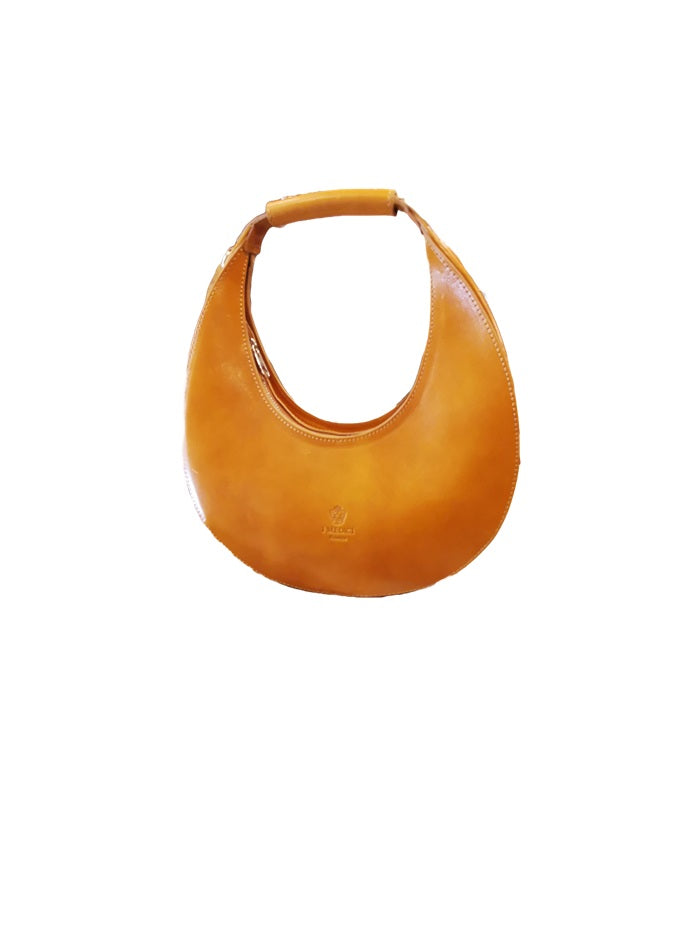Leather bag with shoulder strap I Medici 63/1085/2 Yellow