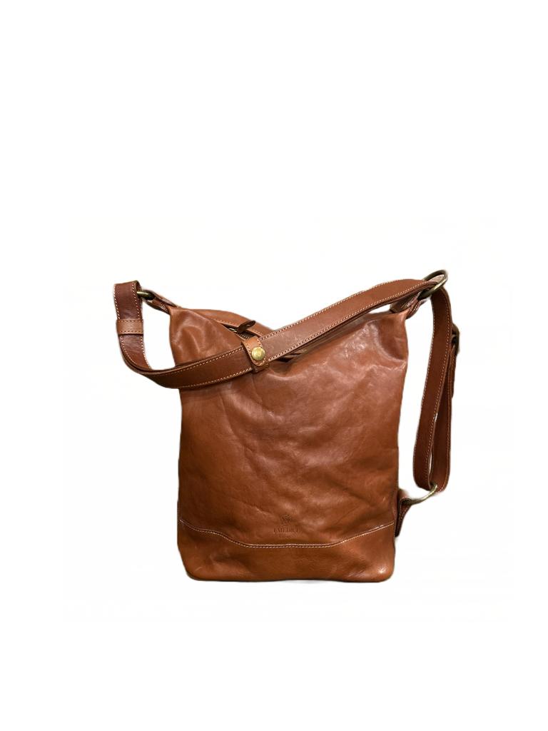 Secchiello/zaino in pelle I Medici 63/1100 Marrone