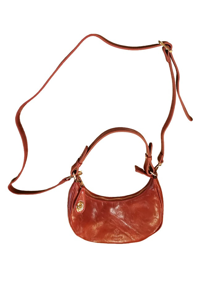 Borsa in pelle c/tracolla I Medici 63/1475 rosso
