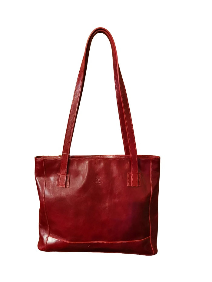Shopper in pelle I Medici 63/2250 Rosso