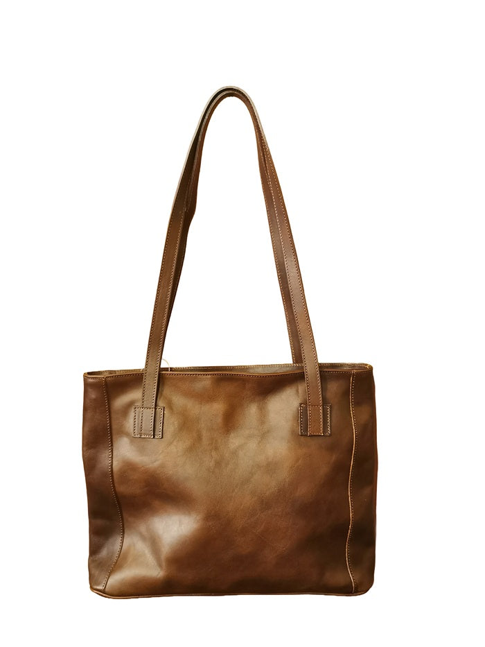 Shopper in pelle I Medici 63/2250 Testa di moro