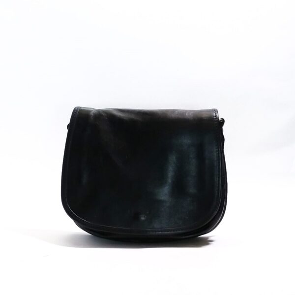 Postina stondata in pelle I Medici 63/3400 Nero