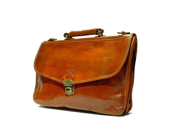 Borsa da lavoro grande in pelle I Medici 63/4000 Marrone