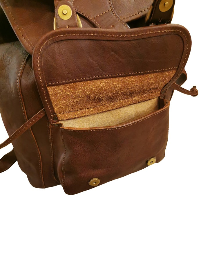 I Medici 63/6500 Brown Leather Backpack