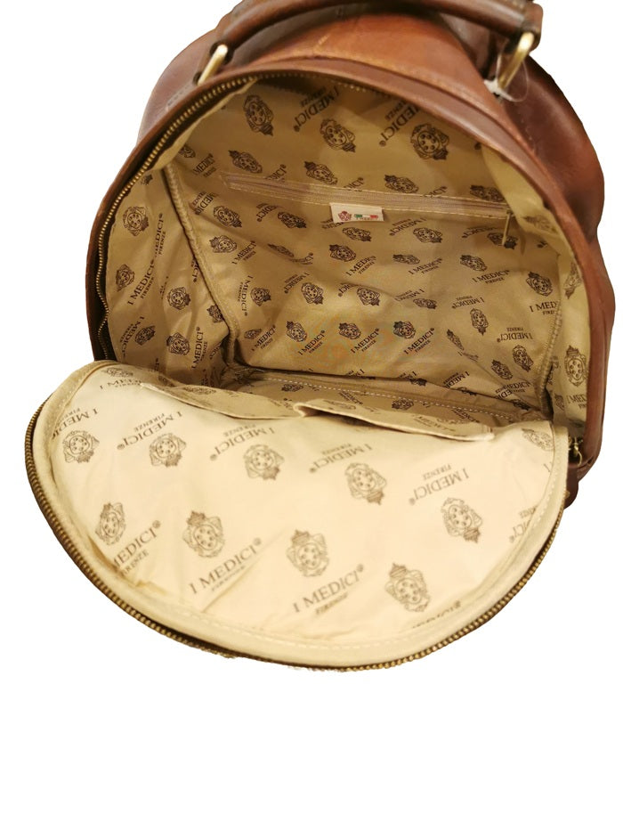 Zaino in pelle I Medici 63/683 testa di moro