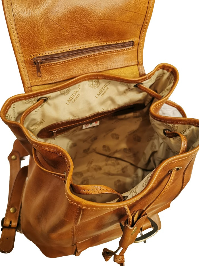 I Medici 63/6500 Brown Leather Backpack