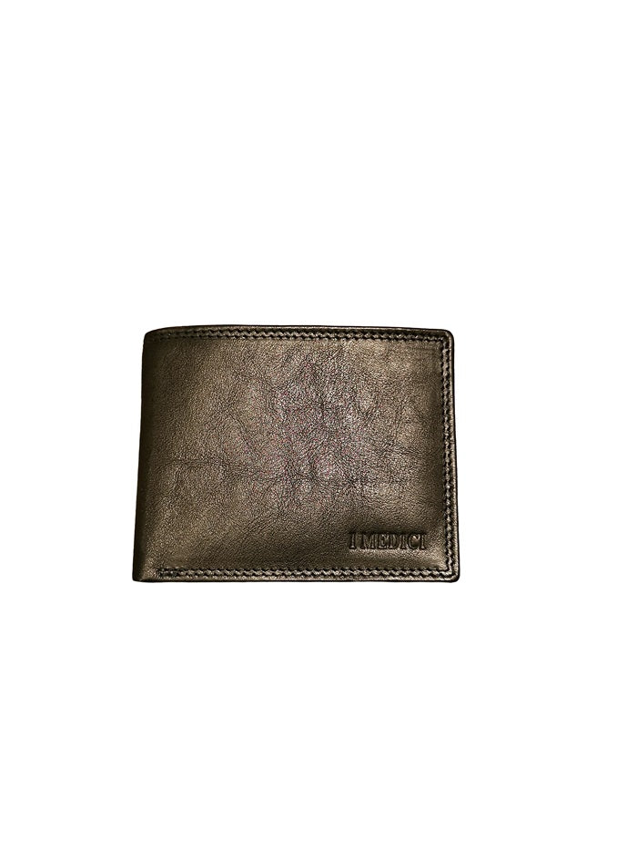 Portafoglio in pelle I Medici 64/019 Nero
