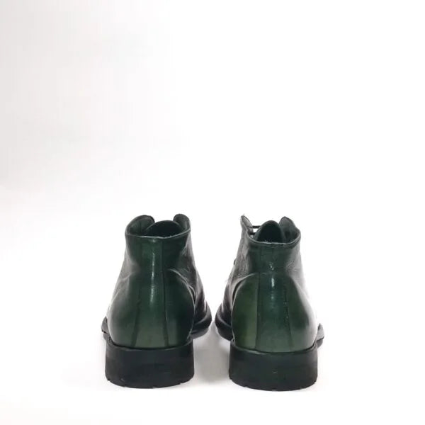 Polacchina uomo in pelle di bufalo Pelletteria Allegrini A477 Verde
