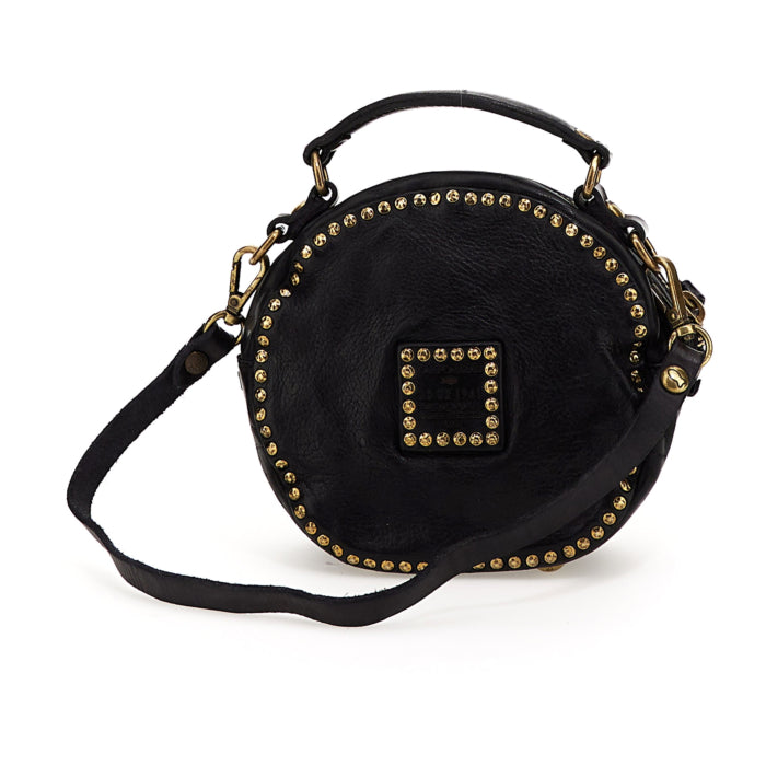 Borsa tonda in pelle Orosei Campomaggi C000860ND X0045 nero