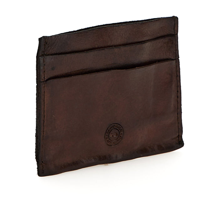 Porta Carte in pelle Campomaggi C014440ND X0001 testa di moro