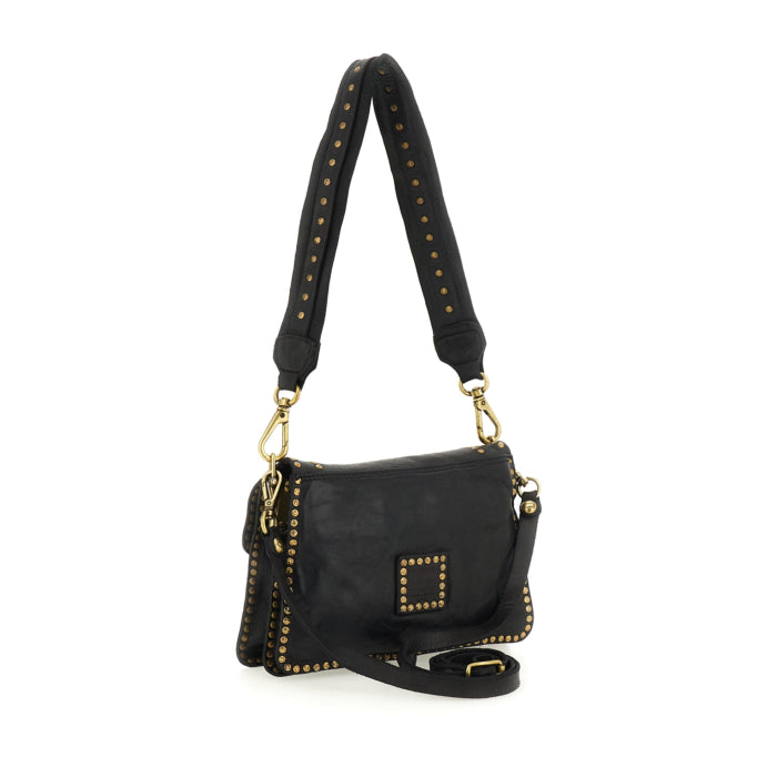 Agnese tg S in pelle Campomaggi C016500ND X0007 nero