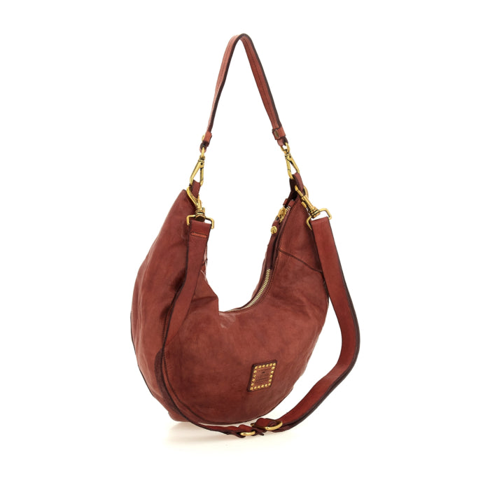 Borsa a spalla Dalia in pelle Campomaggi C042580ND X0001 COGNAC