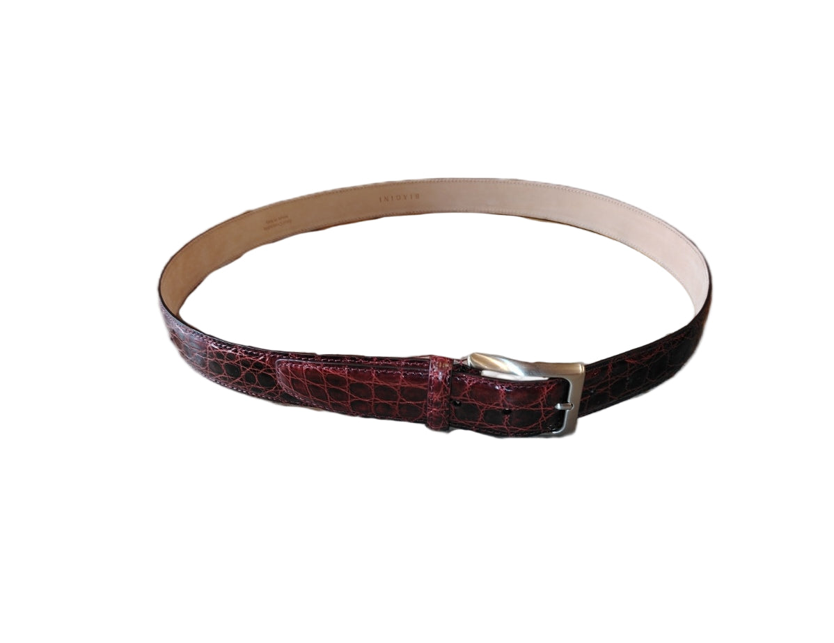 Men's genuine crocodile belt C102COC ruby
