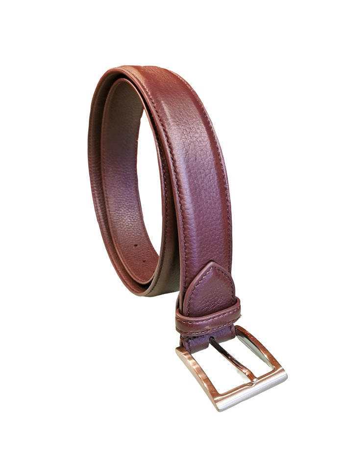 Men's Deerskin Belt C102CER Cognac