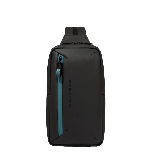 Monospalla/zaino in tessuto gommato Piquadro CA6466C2OW Nero