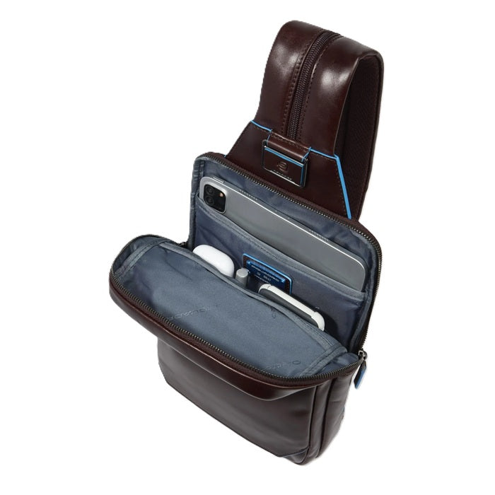 Monospalla uomo portabile a zaino CA6589B2 Mogano