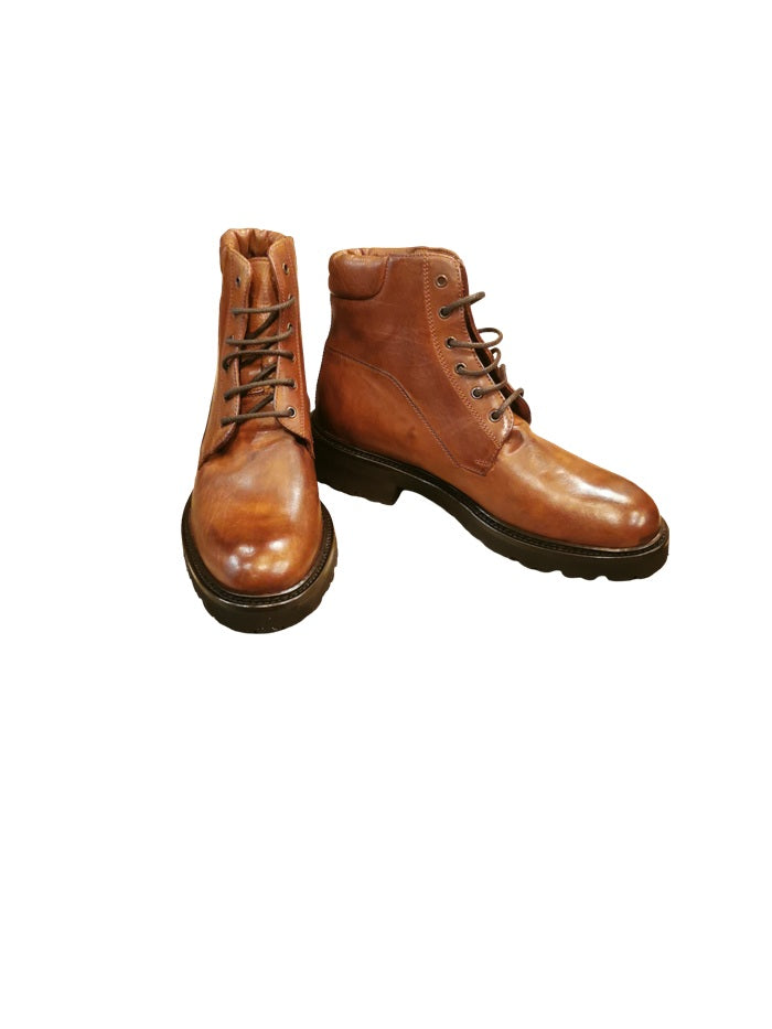 Scarpa stringata donna Pelletteria Allegrini CIRIA Marrone