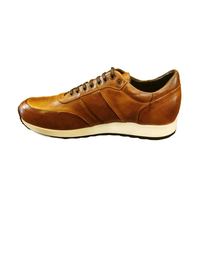 Sneakers da uomo in pelle Pelletteria Allegrini COLLE Cuoio