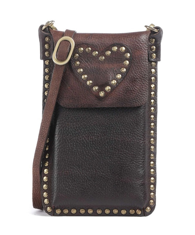 Portacellulare Lea in pelle Campomaggi C017401ND X3223 moro
