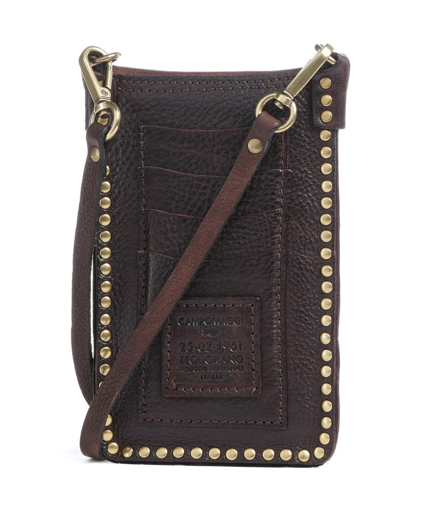 Portacellulare Lea in pelle Campomaggi C017401ND X3223 moro