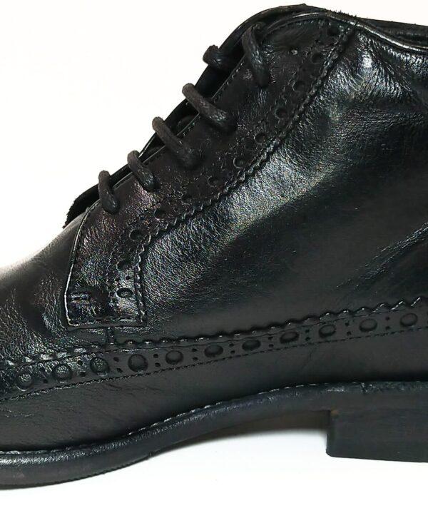 Stivaletto da donna in pelle Pelletteria Allegrini D731 Nero