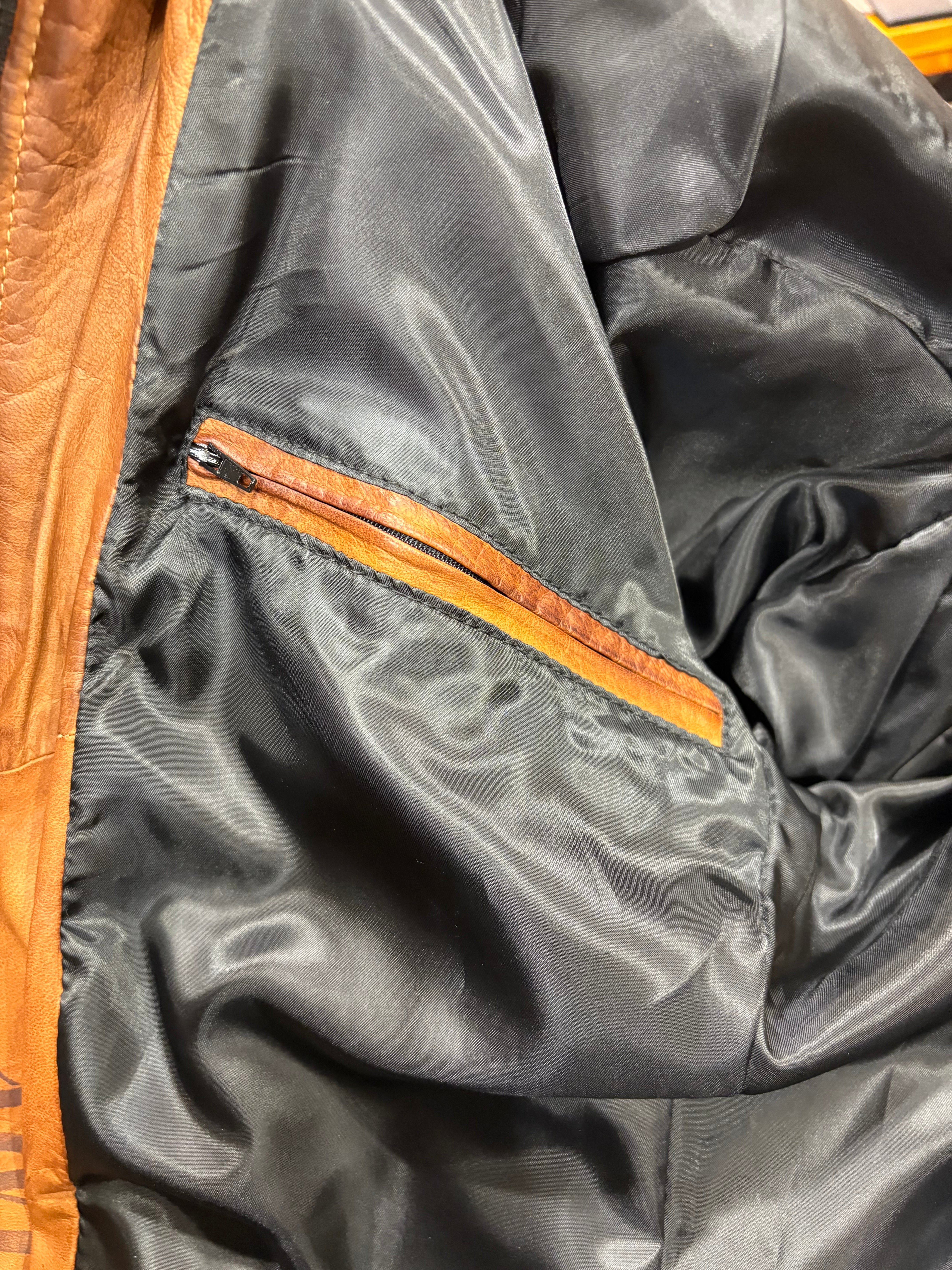 leather jacket leather goods allegrini pegaso grain leather