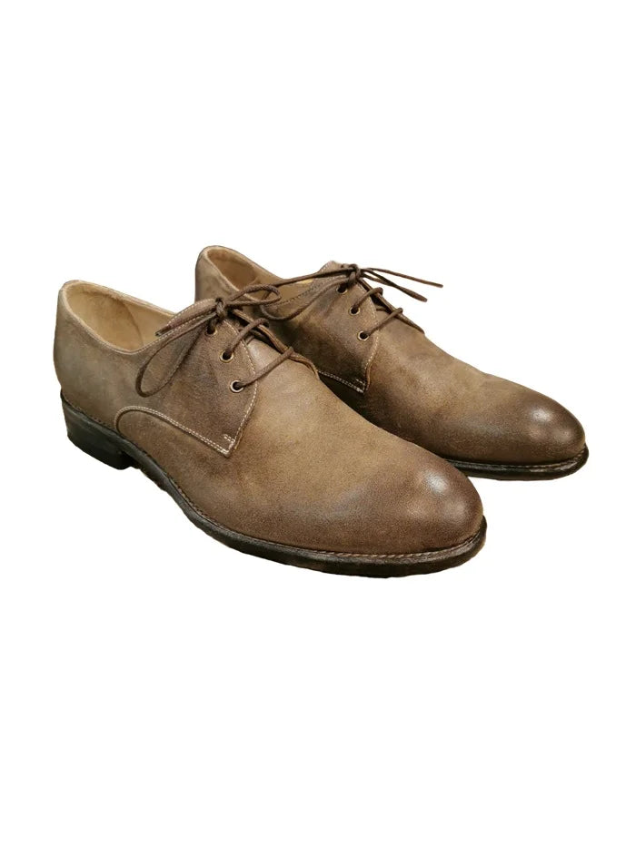 Allegrini E126CA Nubuck Leather Effect Men's Lace-Up Shoes