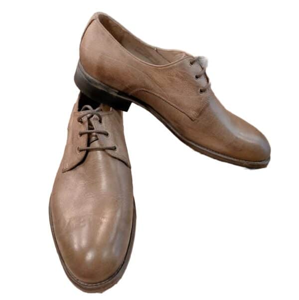 Scarpa da uomo in pelle Pelletteria Allegrini E126 Taupe