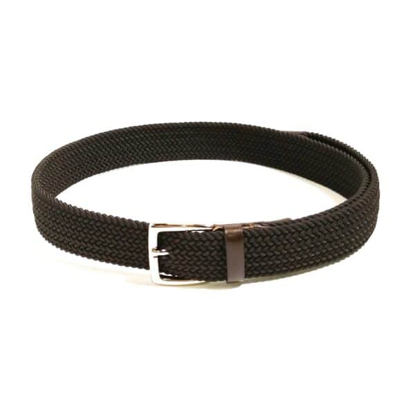 Cintura elasticizzata Pelletteria Allegrini Filippo EL8/M Testa di moro