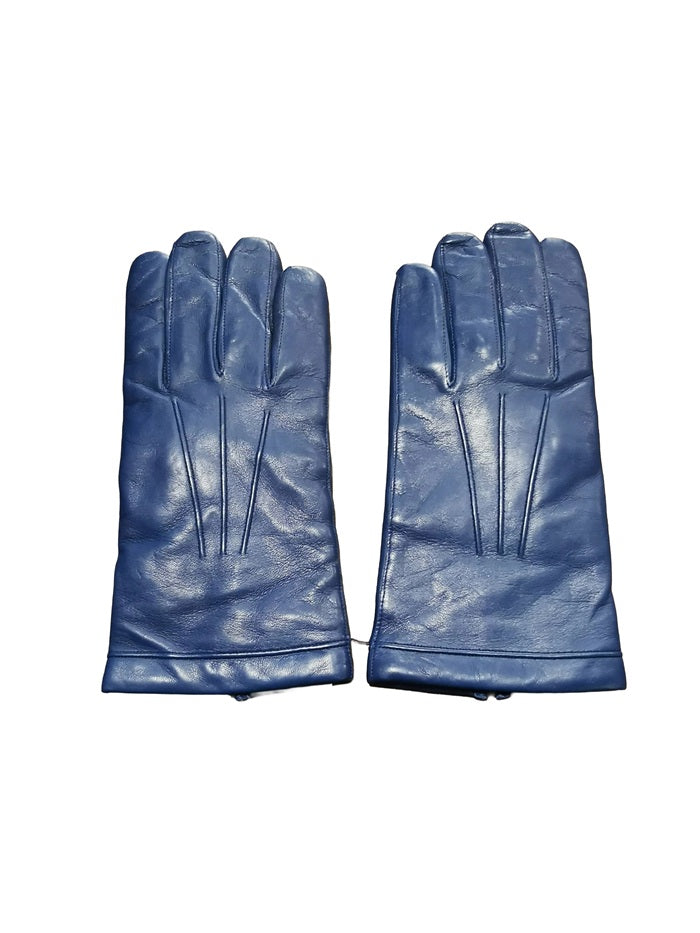 Guanto uomo in pelle Pelletteria Allegrini g200 bluette