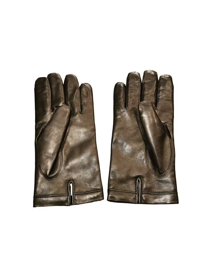 Men's Leather Gloves Pelletteria Allegrini Filippo G200 Black