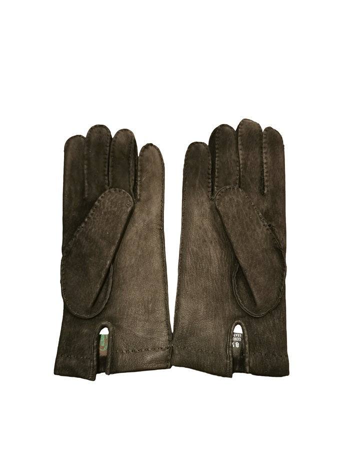 Guanto uomo in pelle scamosciata Pelletteria Allegrini g202 nero