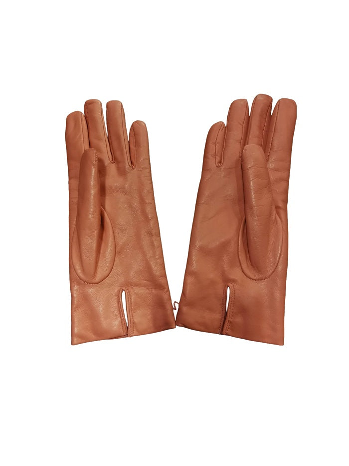 Guanto donna liscio in pelle Pelletteria Allegrini G303C rosa