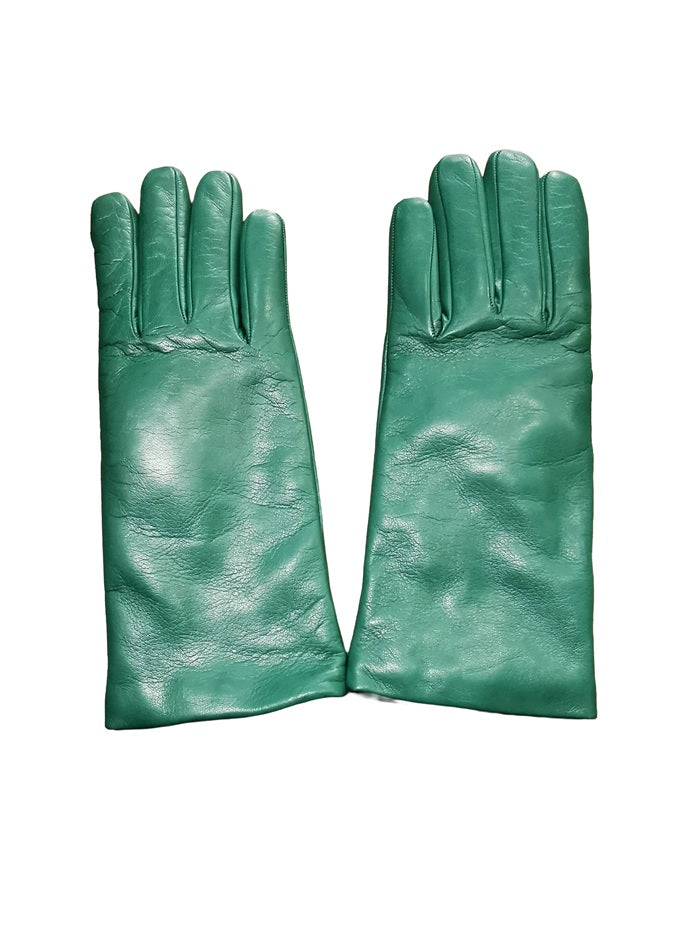 Women's smooth leather glove by Pelletteria Allegrini G303C ruby