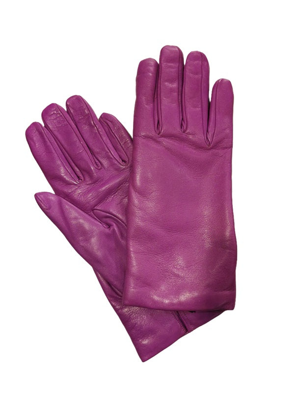 Guanto donna liscio in pelle Pelletteria Allegrini Filippo G303C Lilla